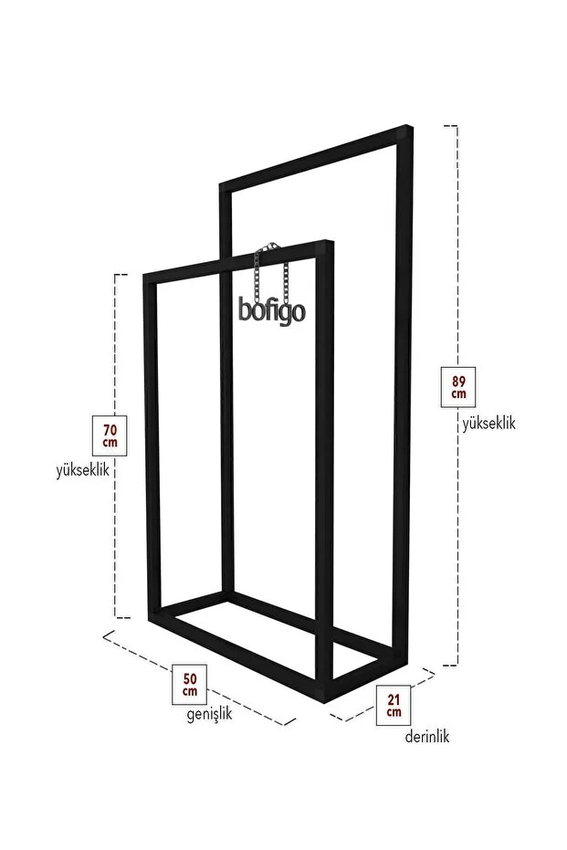 Metal Havluluk Banyo Düzenleyici Dekoratif Havluluk
